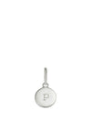 Little Kirstin Ash P Initial Charm, Silver