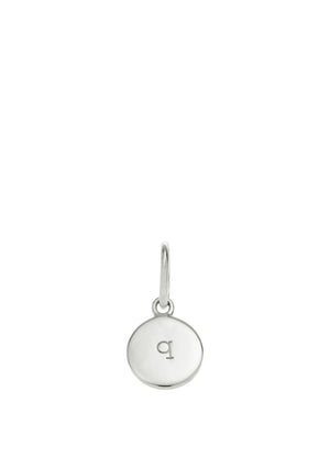 Little Kirstin Ash Q Initial Charm, Silver