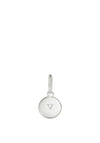 Little Kirstin Ash V Initial Charm, Silver
