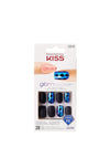 Kiss Glam Fantasy Nails, Black Blue