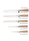 Kitchen Craft Knife Set With Metal Block