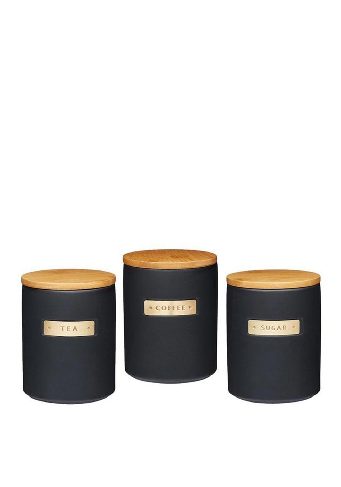 Kitchen Craft Masterclass Sugar Canister, Black