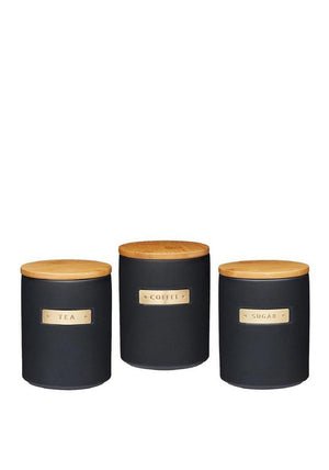 Kitchen Craft Masterclass Sugar Canister, Black