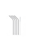Kitchen Craft Set of 4 Reusable Straws with Cleaning Brush