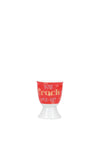 Kitchen Craft You Crack Me Up Porcelain Egg Cup, Red Multi