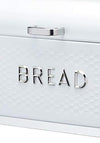 Kitchen Craft Lovello Large Textured Bread Bin, Ice White