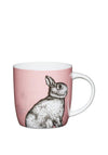Kitchen Craft Rabbit Barrel Mug, Pink