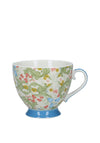 Kitchen Craft China Dawn Floral Footed Mug, Multi