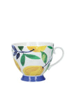 Kitchen Craft Lemon Dream Footed Mug, Multi