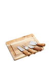 Kitchen Acacia Wood Cheese Board & Knife Set