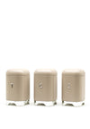 Kitchen Craft Set of 3 Storage Cannisters, Taupe