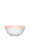 Kitchen Craft Geometric Pattern Ceramic Bowl, Sky Blue