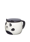 Kitchen Craft Novelty Panda Mug with Lid, Black & White