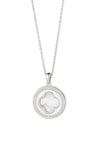 Knight & Day Amelie Mother of Pearl Disk Necklace, Silver