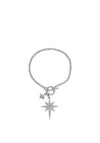 Knight & Day Crystal Star Bracelet, Silver
