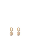 Knight & Day Brooklyn Sunburst Charm Earrings, Gold