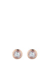 Knight & Day Abigail Crystal Disc Earring, Rose Gold