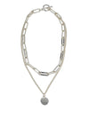 Knight & Day Chunky Layered Necklace, Silver