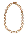 Knight & Day Chunky Link T-Bar Necklace, Gold