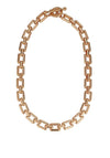 Knight & Day Chunky Link T-Bar Necklace, Gold