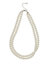 Knight & Day Crista Double Strand Faux Pearl Necklace