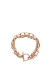 Knight & Day Mackenzie Double Layered Bracelet, Rose Gold