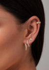 Knight & Day Nadia Silver Twist Earrings
