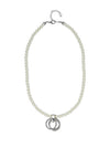 Knight & Day Remi Pearl Necklace, Silver