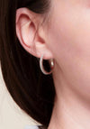 Knight & Day Savannah Hoop Earrings, Silver