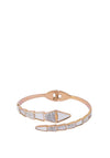 Knight & Day Crystal & Mother of Pearl Cuff Bracelet, Rose Gold