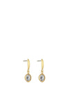 Knight & Day Simona Vintage Rose Drop Earrings, Gold