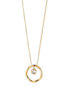 Knight & Day Adriana Ring and Crystal Pendant Necklace, Gold
