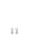 Knight & Day Brooklyn Rhodium Sun Burst Earrings, Silver