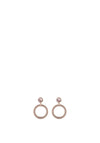 Knight & Day Sophia Drop Ring Earrings, Rose Gold