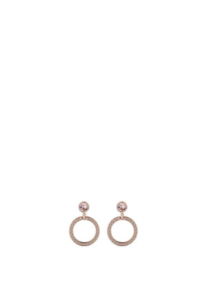 Knight & Day Sophia Drop Ring Earrings, Rose Gold