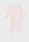Mayoral Baby Heart Velvet Bodysuit Gift Box, Pink