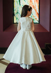 Koko Lace Bodice Communion Dress & Bolero, White