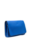 Krisana Geo Print Strap Flap Over Crossbody Bag, Cobalt Blue