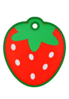 Kitchen Craft Strawberry Shaped Cut & Serve Reversible Chopping Board, Red