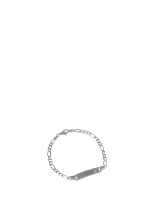 Kurate Baby ID Link Bracelet, Silver