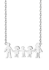 Sterling Silver Family Necklace, Silver