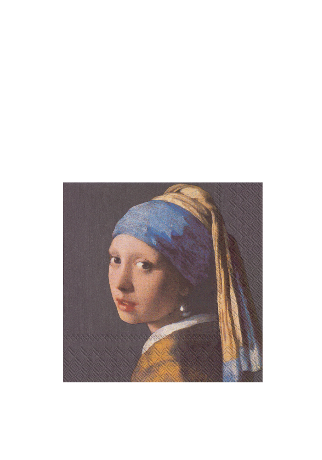 IHR Girl with the Pearl Earrings Napkins, Grey Multi