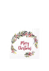 IHR Merry Christmas Napkins, White