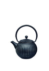 La Cafetiere Infuser Cast Iron 500ml Teapot, Black and Silver