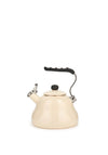 La Cafetiere Whistling Kettle 2L, Enamelled Cream