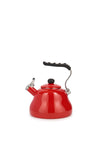 La Cafetiere Whistling Kettle 2L, Enameled Red