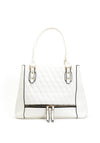 Zen Collection Quilted Shopper Bag, White