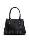 Zen Collection Studded Shopper Bag, Black