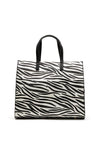 Zen Collection Zebra Print Tote Bag, Black