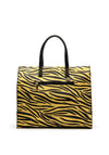 Zen Collection Zebra Print Tote Bag, Yellow